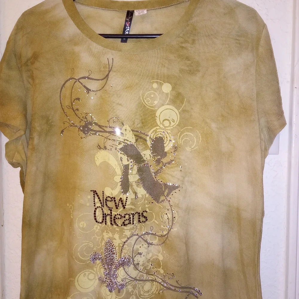 🐮 🐄 New Orleans Beaded T-Shirt - Picture 4 of 6